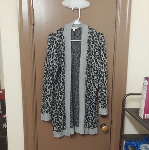 Leopard print cardigan